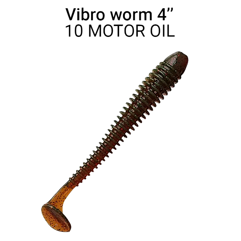 Мягкая приманка Crazy Fish Vibro Worm 4'' 10см 5шт 75-100 -