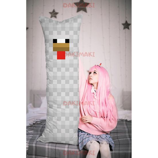 Дакимакура Курица Майнкрафт | Minecraft арт. 1226