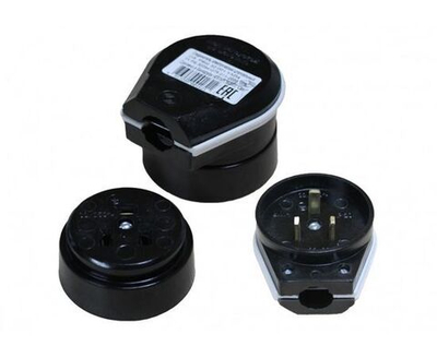 Разъем РШ-ВШ 32А 220В черн. РВШ 32-001 Витебск 0301-00030