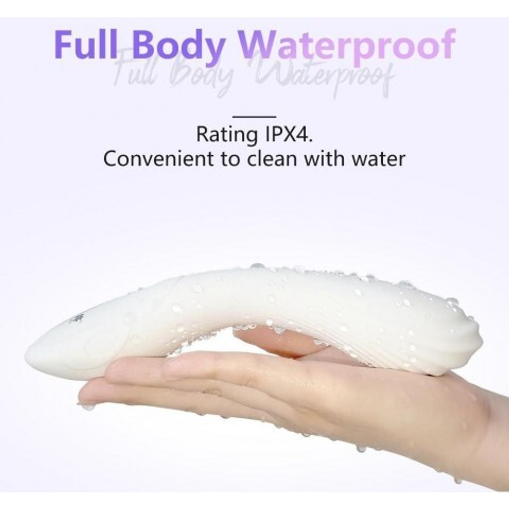 Гибкий, изгибающийся вибратор для точки G - DryWell G-Spot, белый