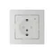Розетка AtlasDesign Smart 16А L+N с заземл. защ. шторки Zigbee механизм бел. SE ATN000145Z