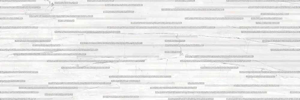 Декоративная плитка ALMA Ceramica DWU93SGP17R Singapore 30x90 серая / белая глянцевая под мозаику