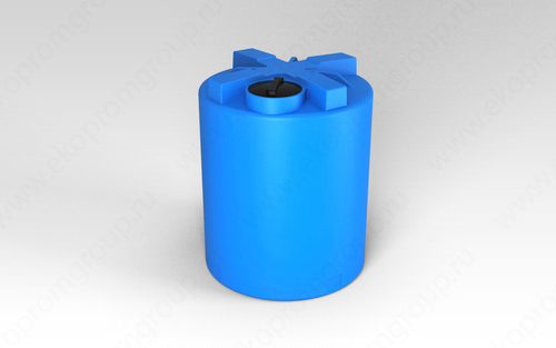 Ёмкость пластиковая пищевая ЭкоПром T 1.2 3000 л. вертикальная усиленная под плотность до 1.2 г/см3 (150x150x190см;синий) - арт.555327