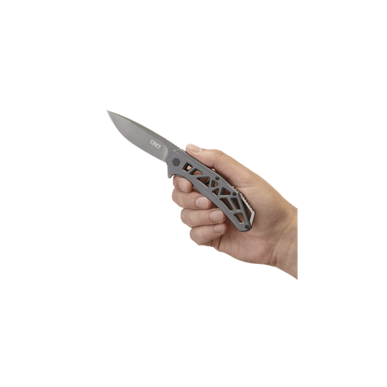 Складной нож CRKT K330GGP Gusset c клинком из стали 8Cr13MoV, рукоять Stainless Steel