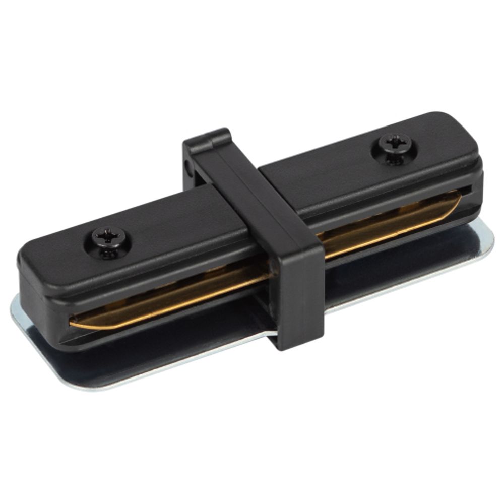 Коннектор питания ЭРА TR-1PA-IC BK для однофазного шинопровода прямой черный | Однофазный шинопровод и аксессуары