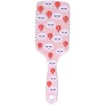 Расческа массажная прямоугольная форма «КОЛЛЕКЦИЯ ИМАНИ - НЕЖНОСТЬ ОБЛАКОВ», микс 4 дизайна, 24*7,5см (PVC упаковка)