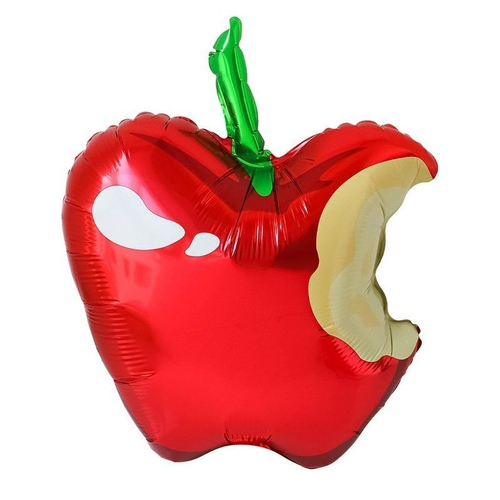 Шар фольга фигура 21"53см Яблоко надкусанное