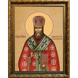 Лаврентий Князев, Балахнинский священномученик, епископ. Икона на холсте.