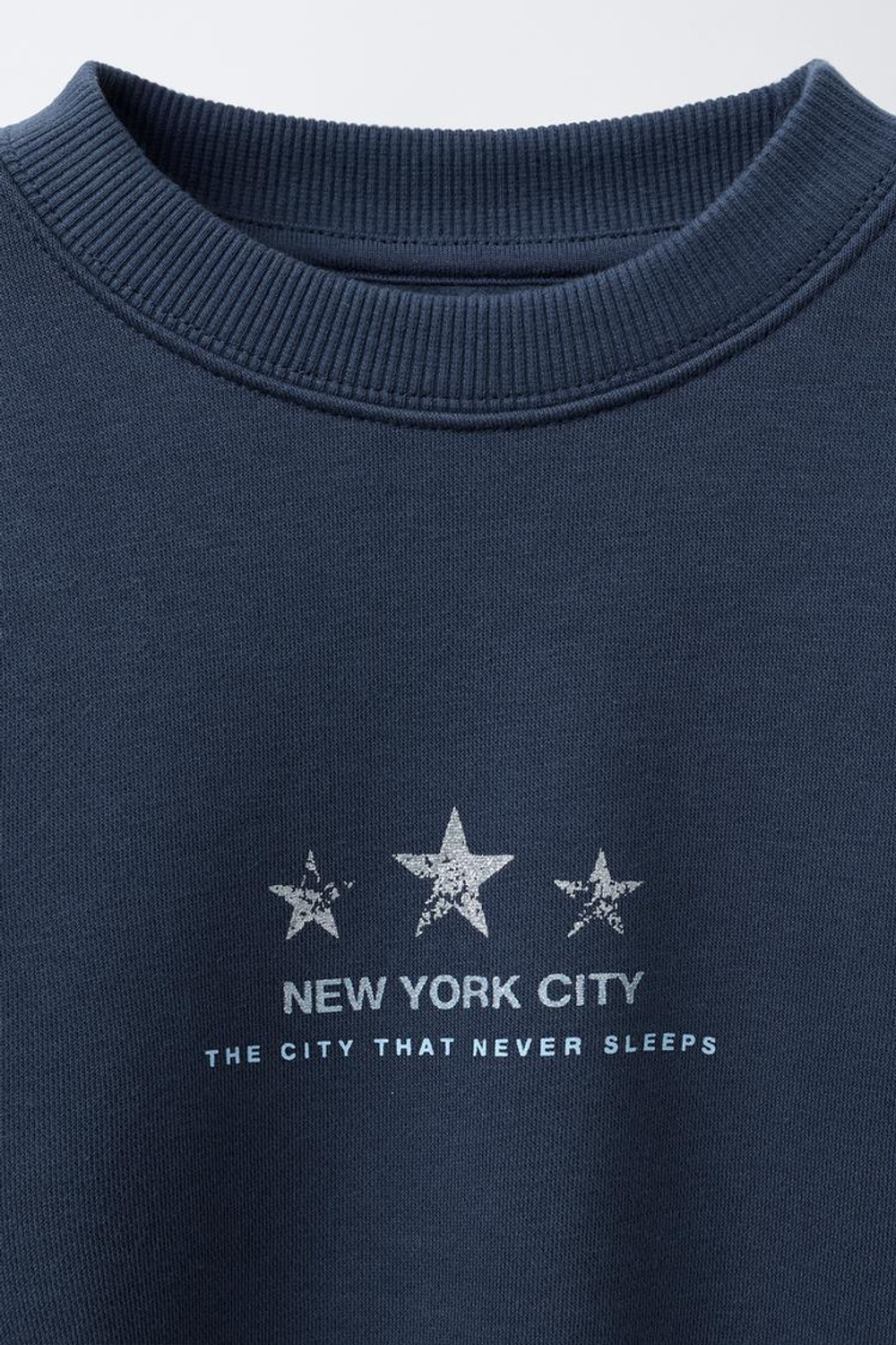 ZARA ТОЛСТОВКА С БЛЕСТЯЩИМИ ЗВЕЗДАМИ, СИНИЙ/ИНДИГО