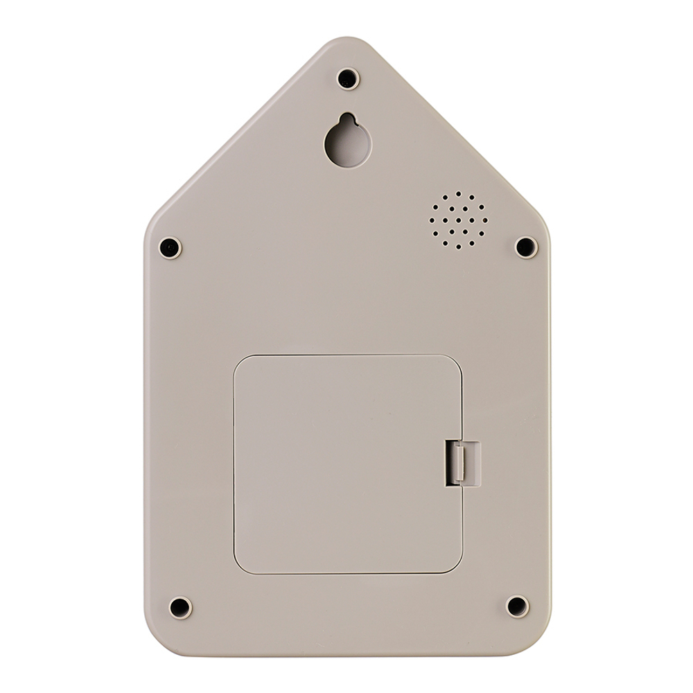 Часы настенные с маятником qq-up, серо-бежевые