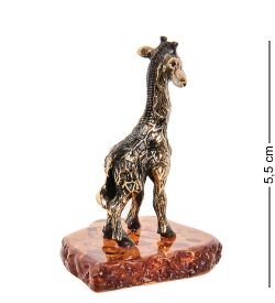 Народные промыслы AM-1533 Фигурка «Жирафик Софи» (латунь, янтарь)