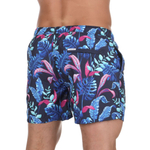 Мужские шорты для плавания Doreanse Neon Tropical (Размер: M) (Цвет: темно-синий)