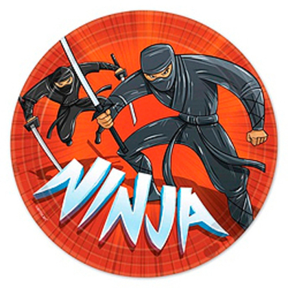 Тарелка-Ниндзя-23см-8шт