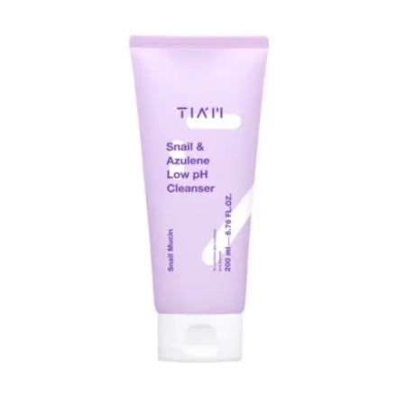 TIAM Гель для умывания с муцином улитки и азуленом - Snail & Azulene Low pH Cleanser, 200мл, шт