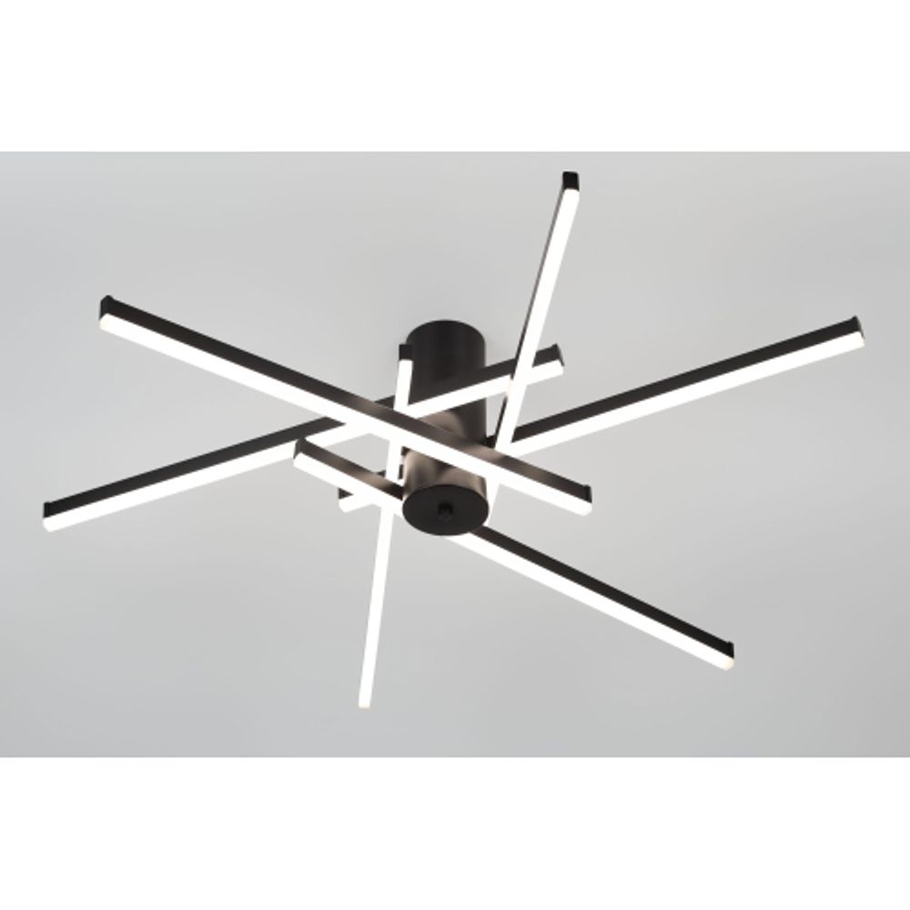 Светильник потолочный светодиодный Rivoli   6180-201 LED 90Вт 3000-6000К чёрный с пультом