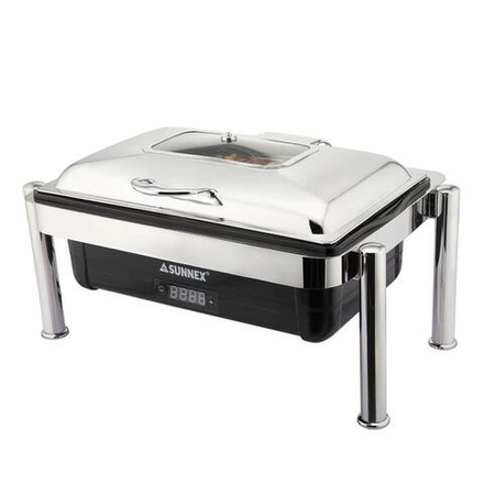 Мармит электрический 13,5 л 1/1 *100 с откидной крышкой РАСПРОДАЖА ВЫСТ. ЭКЗ. нерж. SUNNEX