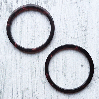 Коннектор, пластик, цвет винный, размер 33 мм, цена за 2 шт