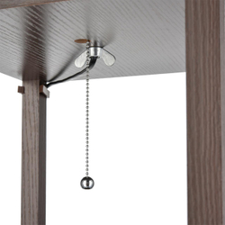 8090/1F COMFI LN26 460 кофейный/белый, дерево/текстиль Торшер Е27 1*60W 220V PRACTIC