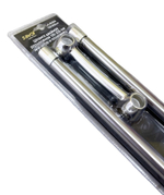 Карниз ХРОМ 2-ой для штор и полотенец (125-225см) САВОЛ  (10/1шт)