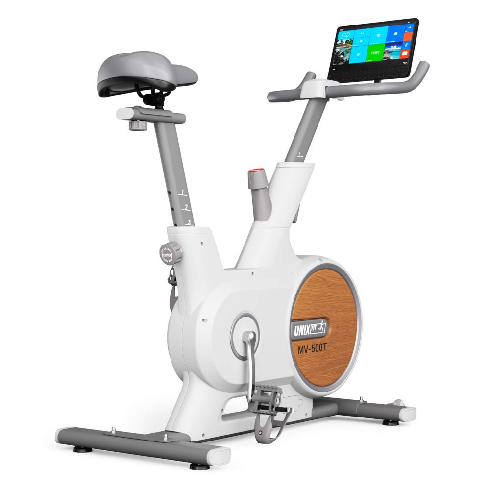 Велотренажер UNIX Fit MV-500T (15,6 TFT&#39;) Wood