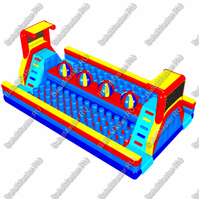 Коммерческий надувной батут "Не упади в море" 9*5.5*3,8 м