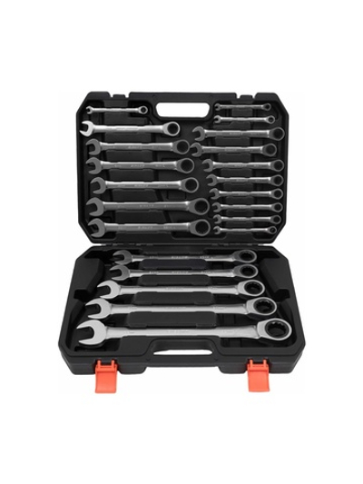 Набор комбинированных трещоточных ключей Gigant в пластиковом кейсе 22 шт GKRC-22