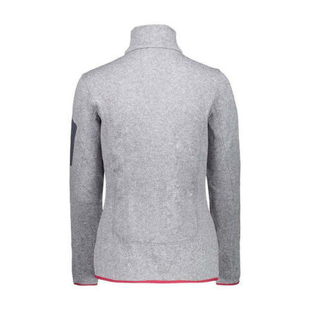 Толстовка флисовая CMP Women's Fleece Knit Tech 3H14746 Jacket, артикул 3H14746, цвет ARGENTO-B.CO-BUNGANVILLE (21UE)