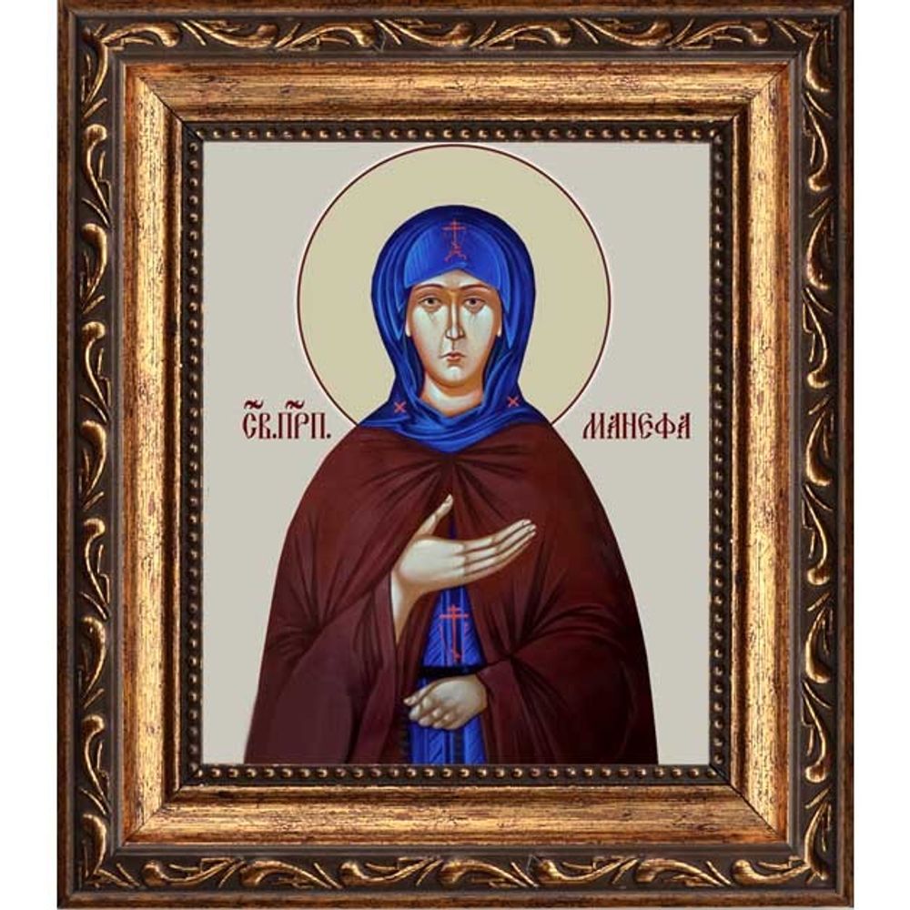 Манефа Гомельская Преподобная. Икона на холсте.