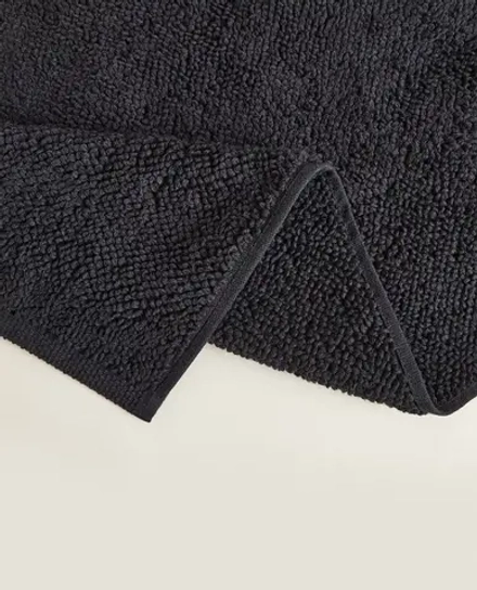 ZARA HOME НЕСКОЛЬЗЯЩИЙ КОВРИК ДЛЯ ВАННОЙ, ЧЕРНЫЙ