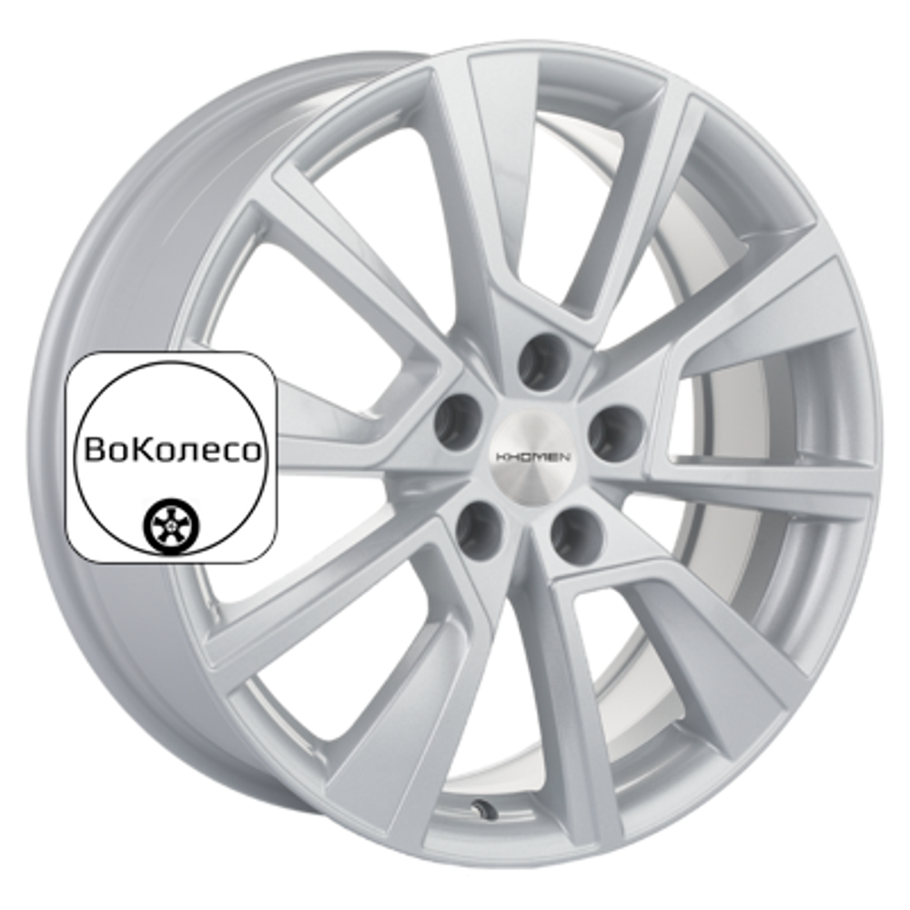 7x18/5x112 ET43 D57,1 KHW1802 (Kodiaq/Tiguan) F-Silver Khomen Wheels