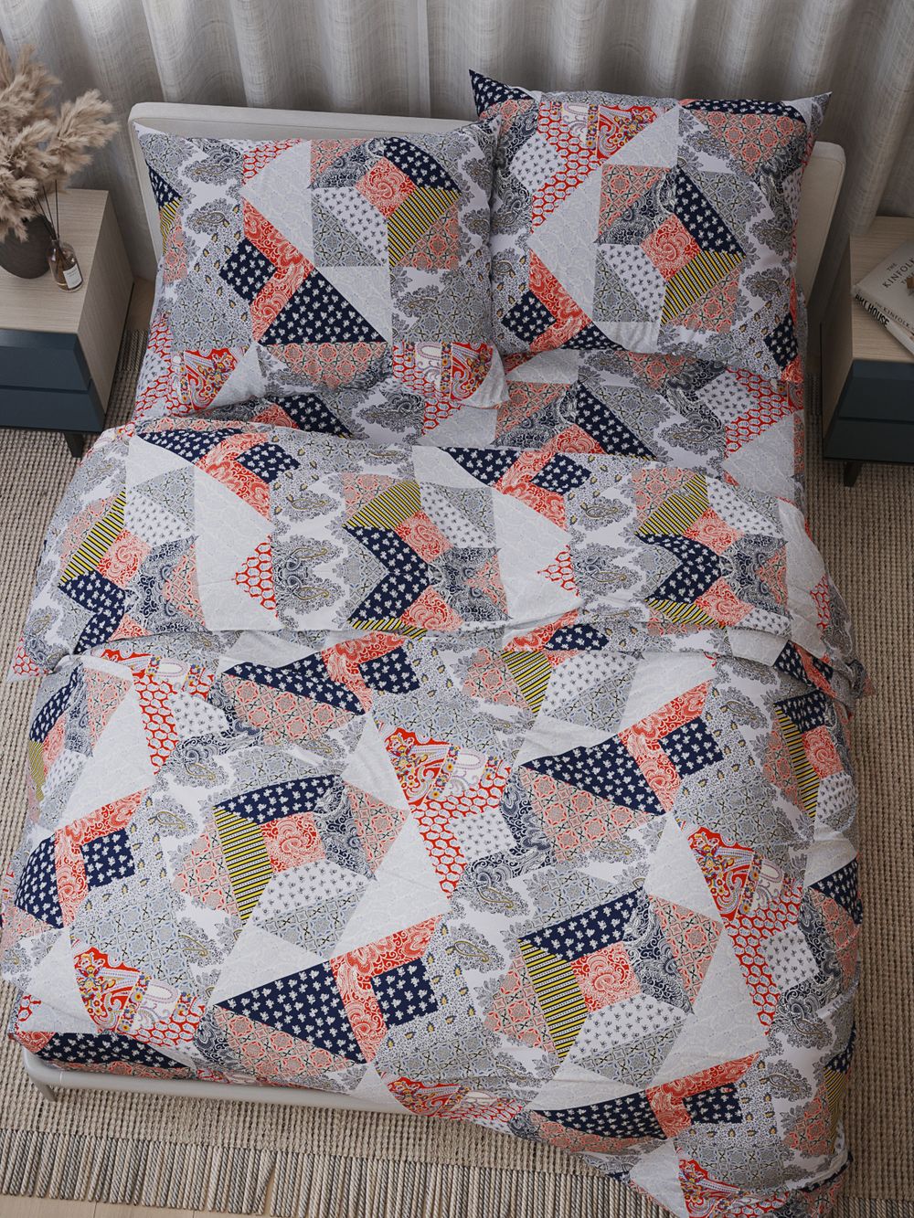 Простынь на резинке Сказка "Пэчворк" 180х200 см