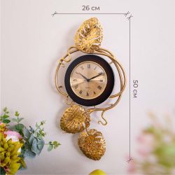 Часы настенные Monstera Deliciosa (Монстера) mini Каштан Амбер