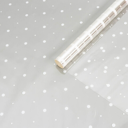 Пленка прозрачная "Горошек" 70*200гр