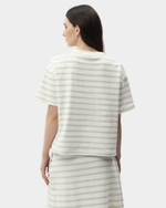 Футболка жен. Frieda Freddies 4245 белая беж полоска