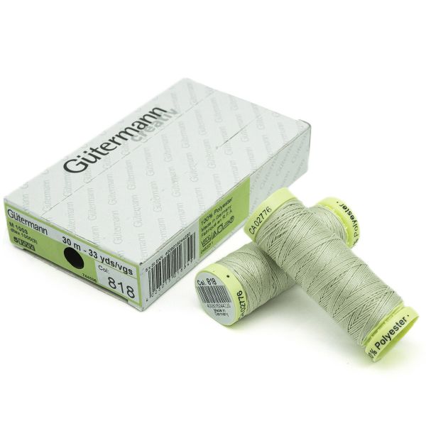 Нитки отделочные Gutermann Top Stitch 30 (30 метров), 5 кат. | 818 зеленый чай