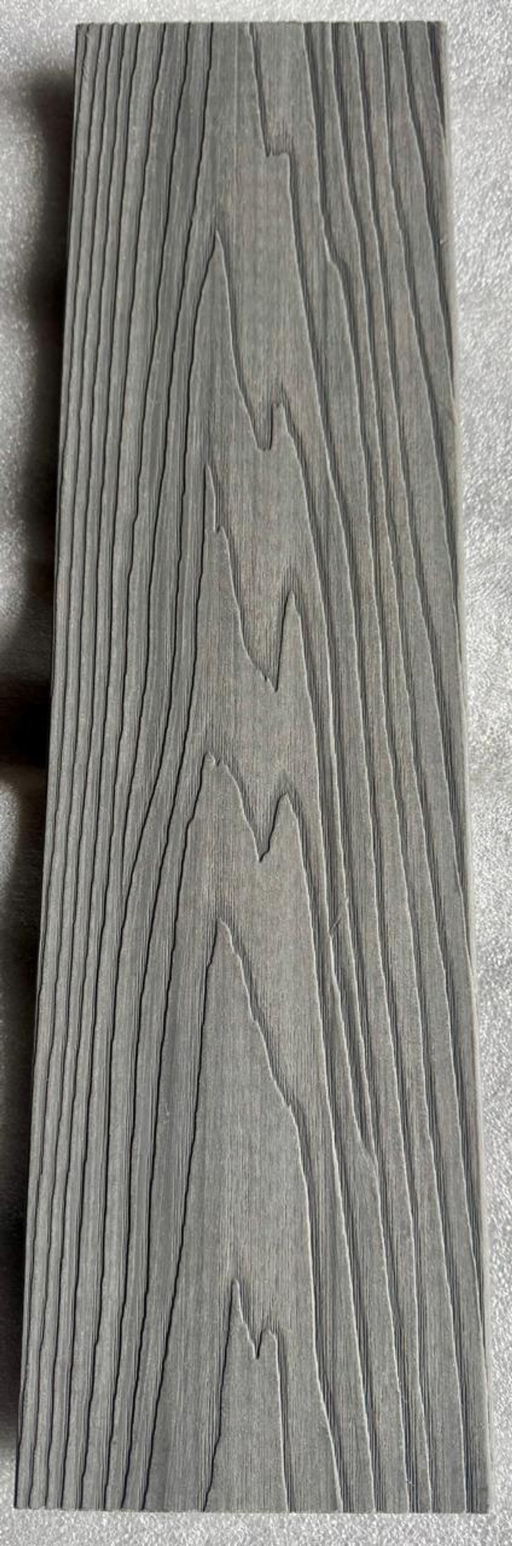 Заборная доска полнотелая двухсторонняя 3D тиснение под дерево 137*10 Цвет Серый