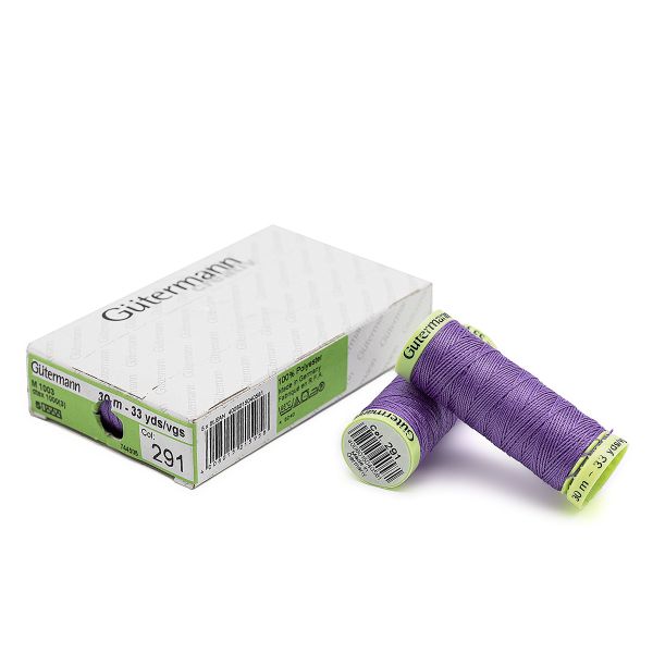 Нитки отделочные Gutermann Top Stitch 30 (30 метров), 5 кат. | 291 лилово-сиреневый