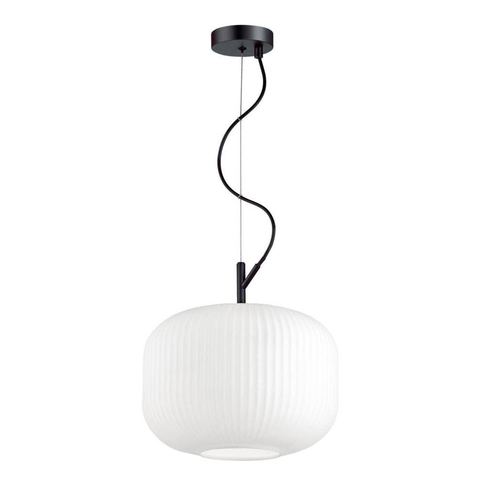 4754/1 PENDANT ODL21 411 белый/черный Подвес E27 60W ROOFI