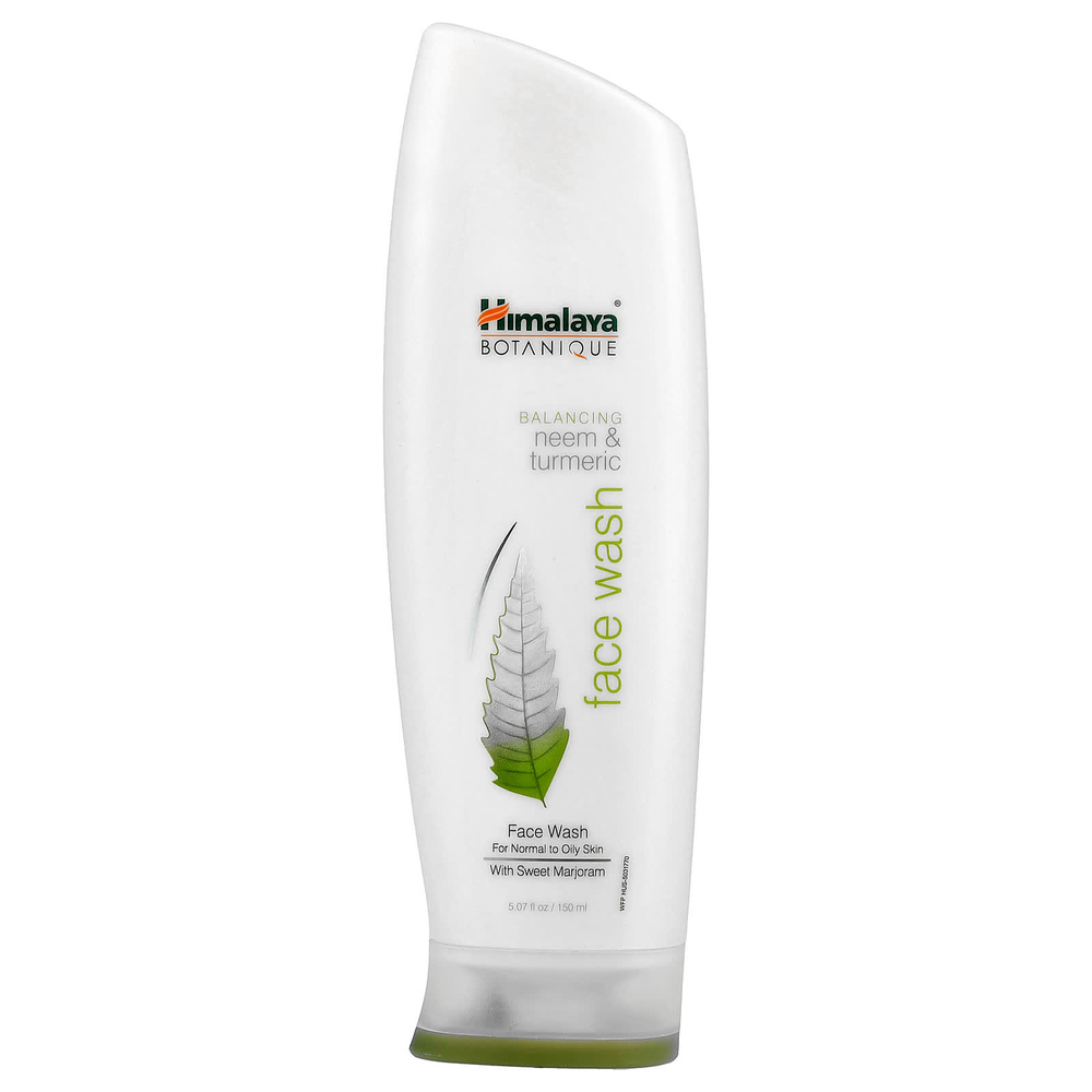 Himalaya, Botanique, Средство для умывания с нимом и куркумой, 5,07 жидкой унции (150 мл)