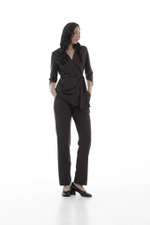 Костюм блуза на запах и брюки Balance