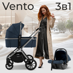 Коляска 3в1 Sweet Baby Vento Silver Blue