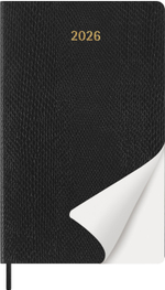 Еженедельник 2026 Moleskine Precious & Ethical MAMBA 13х21см обложка экокожа, черный в подарочной коробке
