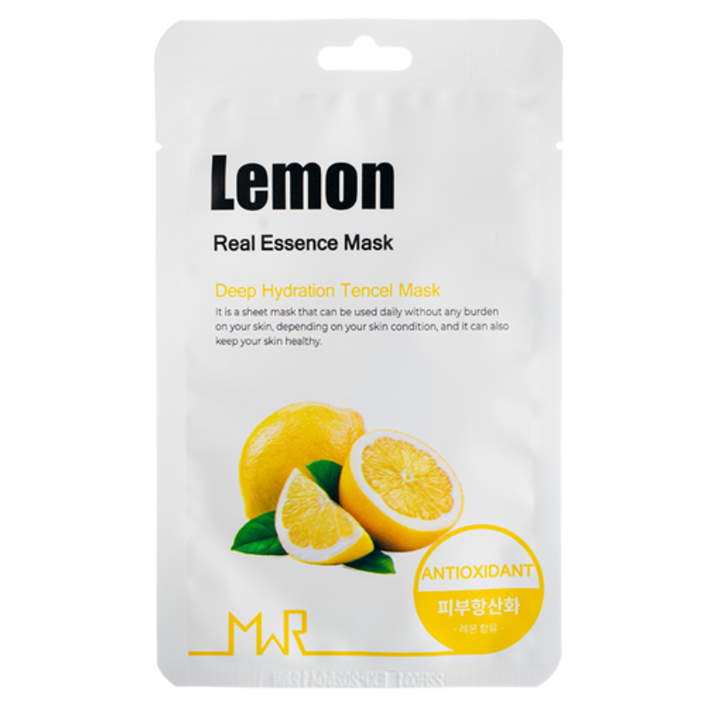 Маска тканевая с экстрактом лимона YU.R ME MWR lemon sheet mask, 25 г