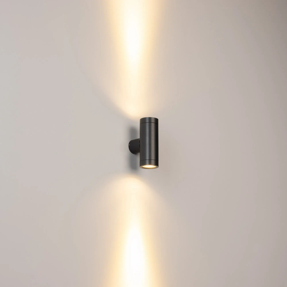 Светильник LGD-RAY-WALL-TWIN-R46-2x3W Warm3000 (GR, 24 deg, 230V) (Arlight, IP65 Металл, 3 года) 033306(1)