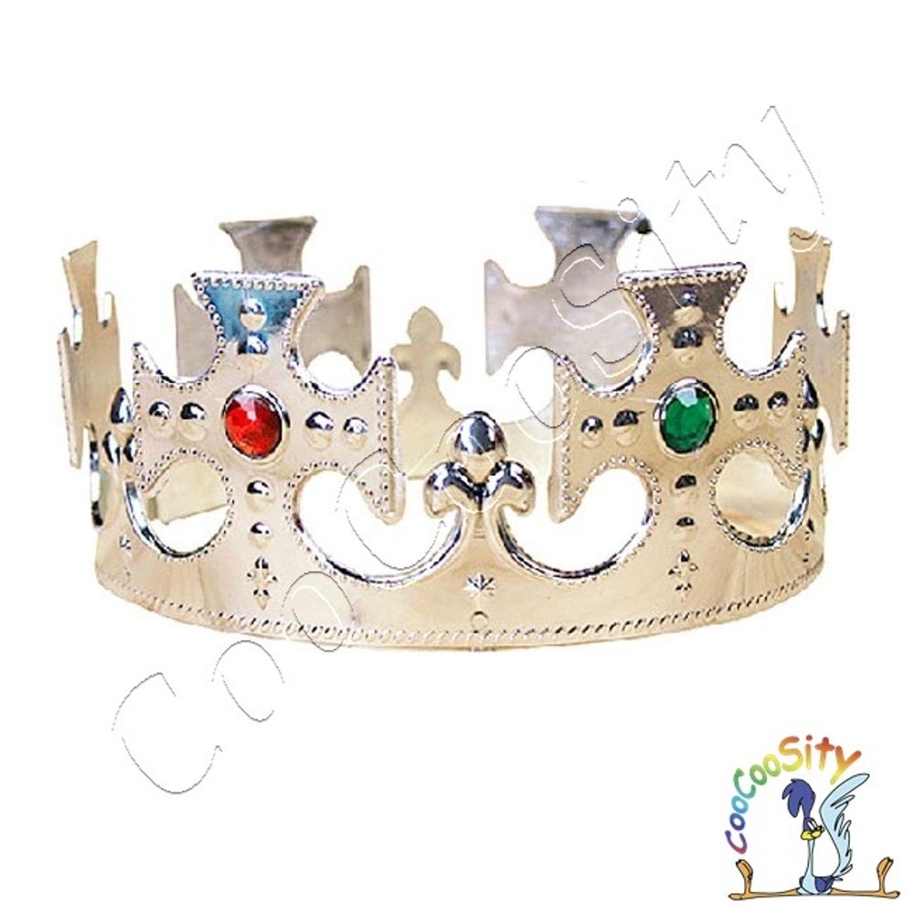 корона Короля серебро, пластик