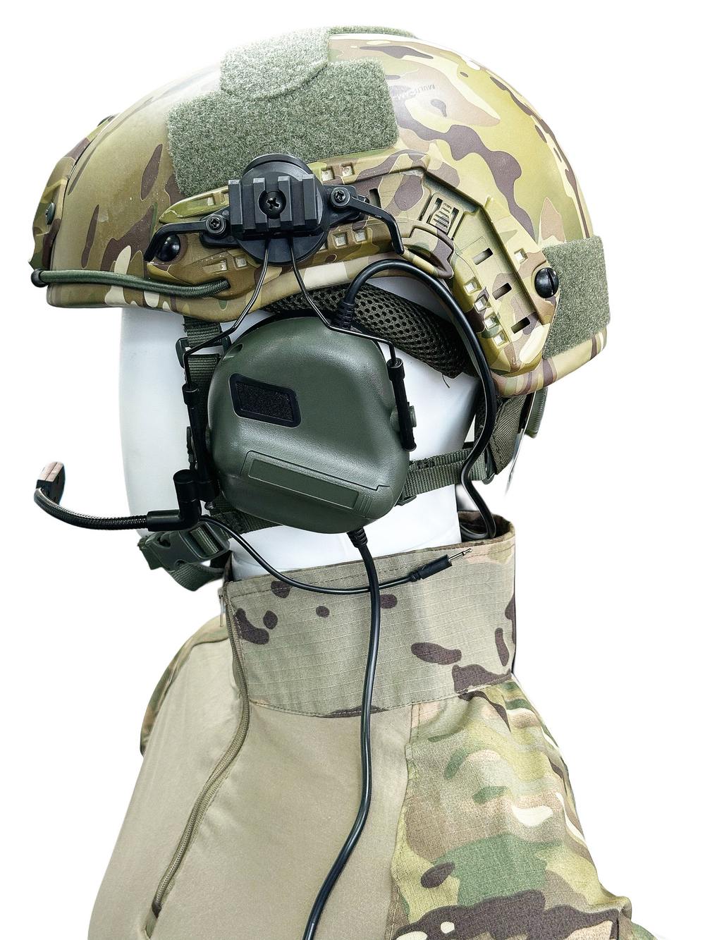 COMMUNICATION HEADSET V" тактические наушники для стрельбы/съемный микрофон (для крепления на шлем)
