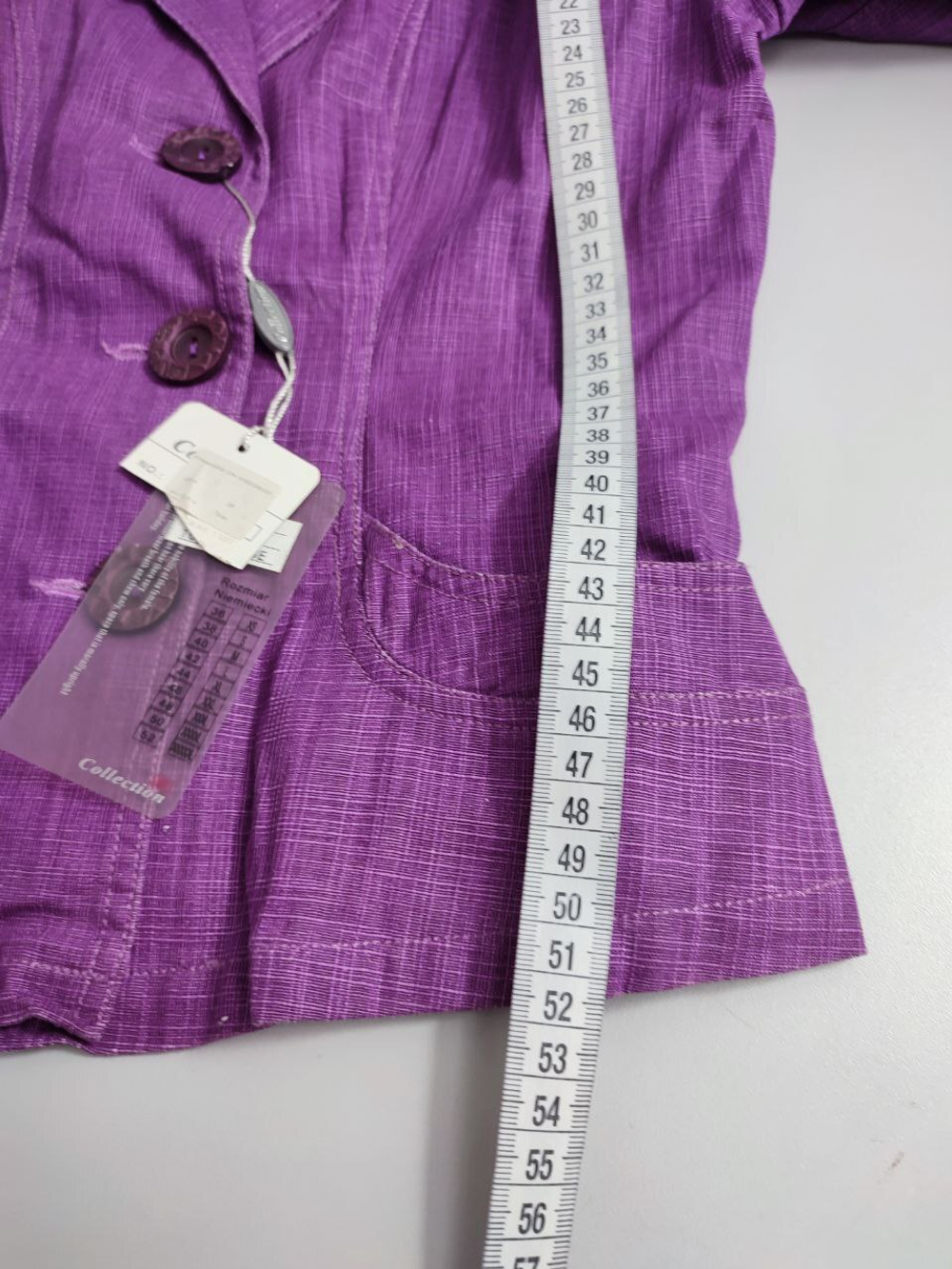 Жакет из хлопка и льна 36 размер, новый