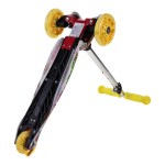 Самокат 3х-колес. 55 см, ручка макс. 62 см, желтый, колеса PU свет цветные, макс. вес 45 кг