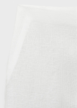Прямые шорты изо льна со средней посадкой