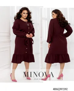 Платье 2392-бордо Minova